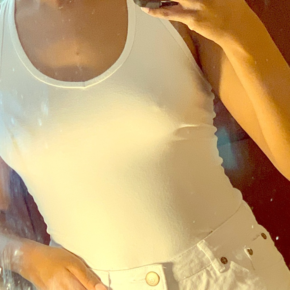 White bodycon bodysuit